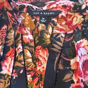 Zac & Rachel Black Floral Top